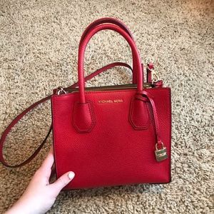 michael kors crossbody bag red